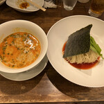 創作麺工房 鳴龍 - 坦坦つけ麺　1,000円（麺少なめ）