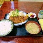 のざわや - 上かつ定食　1100円