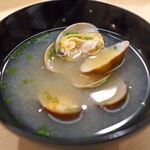 日本橋蛎殻町 すぎた - アサリの味噌汁