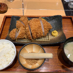 Tonkatsu Shabushabu Miyachiku - ダブルかつ膳@2680円