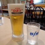 餃子の王将 - 惜しみながらも生ビール！