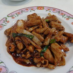 餃子の王将 - ホルモン味噌炒め、これ鉄板！