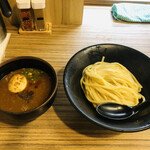 吟醸らーめん 久保田 - 味噌つけ麺  味玉入り