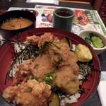 串焼処 一番どり - ランチ　鶏唐おろし丼　アップ