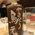 炭火やきとり 鳥元 - 焼酎はボトルで