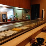 喜久寿司 - 店内カウンター