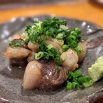 天史朗鮨 - マグロの腹身を塩焼き