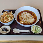 讃岐うどん十四明 - かきあげ丼定食(ころ)麺大盛