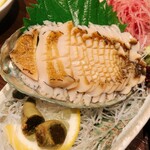 緑水亭 勝浦別館 翠海 - 鮑　お造りの肝も美味しいです