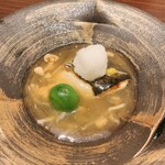 緑水亭 勝浦別館 翠海 - 鱸の焼き浸しフカヒレ餡