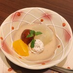 緑水亭 勝浦別館 翠海 - 水菓子　栗のプリン