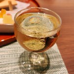 緑水亭 勝浦別館 翠海 - 食前酒　果実酒でしたが何かは失念しました