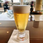 緑水亭 勝浦別館 翠海 - ウェルカムドリンク　宿に着いてスーパードライを飲めます