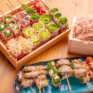 Eat delicious vegetables! Famous “Vegetable Maki Skewer”