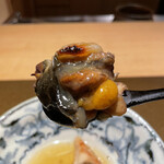 日本料理FUJI - 大井川のすっぽん炭焼きと磐田海老芋出汁餡掛け