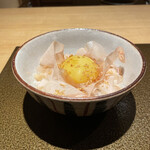 日本料理FUJI - 伊豆有精卵と鰹節のTKG    