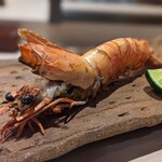 鮨みやもと - クマエビの塩焼き