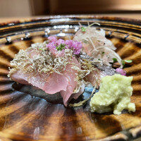 日本料理FUJI - 黒ムツ炭炙り削り昆布乗せ