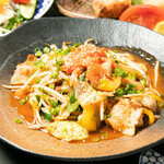 Homemade stir-fried pork kimchi