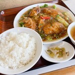 盛 - あん肝の定食