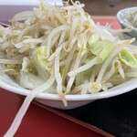 ラーメン もっけだの - ヤサイマシマシ用別皿ヤサイ