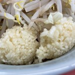 ラーメン もっけだの - 青唐味噌まぜそばヤサイマシマシ、ニンニクマシマシ、ネギのニンニクマシマシ