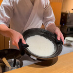 日本料理FUJI - 土鍋炊き静岡森町産きぬむすめ新米