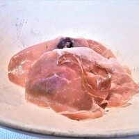 Restaurant MyS - 生ハムと梨、ブドウなど
