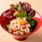 Shrimp yukke bowl