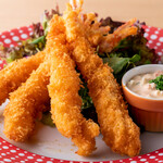 Fried shrimp set meal (average)