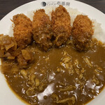 CoCo壱番屋 - 豚しゃぶカレー牡蠣フライトッピング