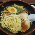 あじわい処 麺 - 福山ラーメン煮卵入り ※麺の状態(2021.10/上旬)