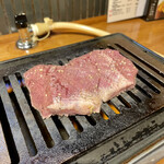 焼肉ホルモン 新井屋 - ハツステーキ