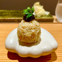 饗庵大乃 - 毛蟹　手毬寿司