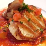 ビストロ レ・サリーブ - ランチセット 1000円 の赤魚のポワレ トマトソース
