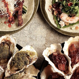 asianTACOS/grilledOYSTER