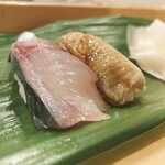 磯寿司 - サワラ・煮アナゴ