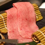 西麻布 焼肉 X - しゃぶしゃぶ用の但馬牛タン