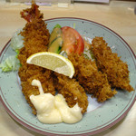 洋食の店　ぺいざん - ぺいざん（特大海老フライ・カキフライ３ヶ 980円）