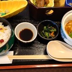 レストラン　ココット - さつま芋南蛮ご飯、小松菜のお浸し、ひじき飛龍頭