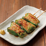 Meat stuffed green peppers -Ponzu flavor-