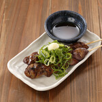 Grilled liver - served with salt and sesame oil -