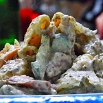 米山 - マカロニサラダ￥370スパイシーで旨いです