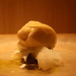 RISTORANTE IL NODO - 秋のはじまり ナシ ナス ほうじ茶 フロマージュブランアップ