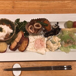 ペンション てんとう虫 - 朝食 このオカズの数々で大盛りご飯をペロリ