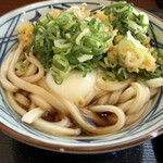 丸亀製麺 - 温ぶっかけうどん並(¥320)+温泉卵(クーポン¥0)