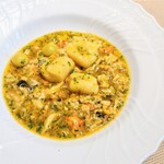 La Brianza - 愛媛県産モクズガニニョッキ銀杏。カニたっぷりの贅沢な美味しさ、モチモチのニョッキがそれそのものもおいしくて嬉しくなっちゃった♡(๑´ڡ`๑)