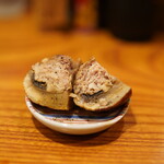 里葉亭 - 高坂鶏のひき肉をジャンボマッシュルームに詰めて