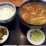 遊鶴 - カレー南蛮そば＆ご飯