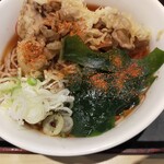 いろり庵きらく - 舞茸天蕎麦、アップ